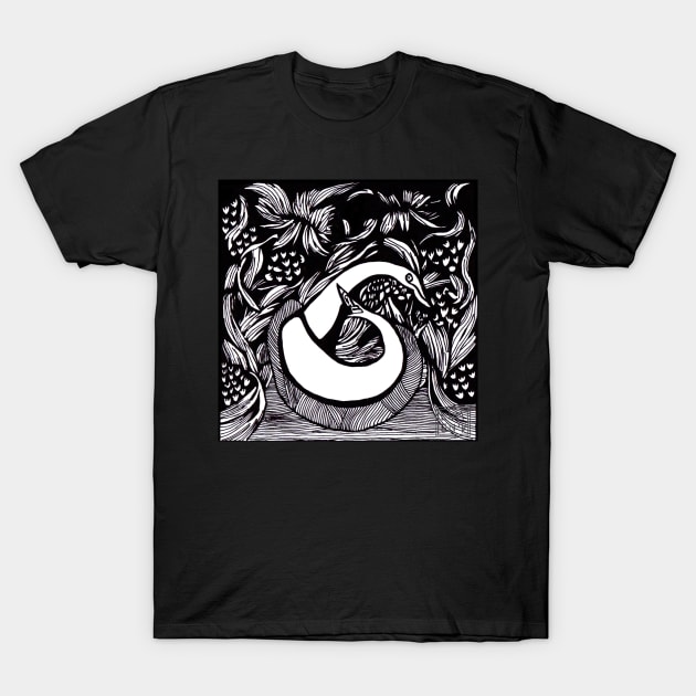 Surreal Swan of Magic Six T-Shirt by Shall1983